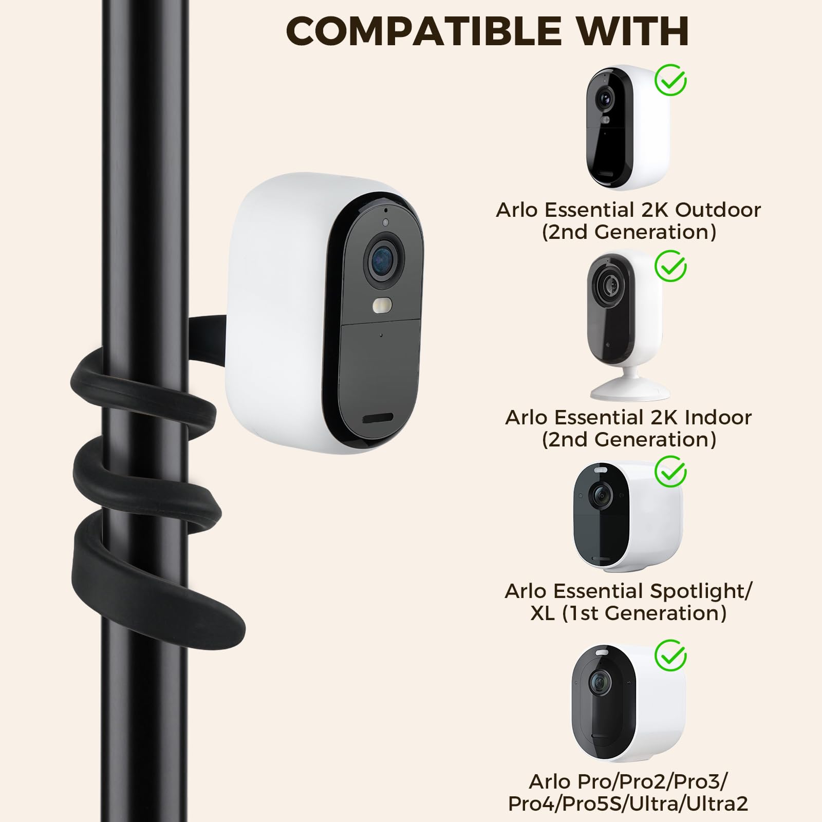 Mounting Bracket Arlo Pro Security Mount HOLACA Metal Wall Mount