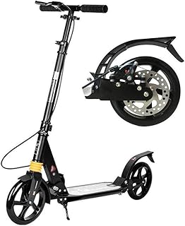Scooters for Kids Scooters for Adults Outdoor Riding Portable Scooter-Foldable Adult Kick Scooter with Hand Disc Brake, Big Wheels Dual Suspension Kick Scooter for Commuting, Adjustable Height - Suppo