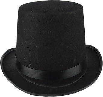 Whyzsjnclg Sombrero De Copa Negro Para Niños - 10 Cm De Alto, Fieltro Suave, Disfraz De Mago Para Halloween, Cosplay Y Espectáculos