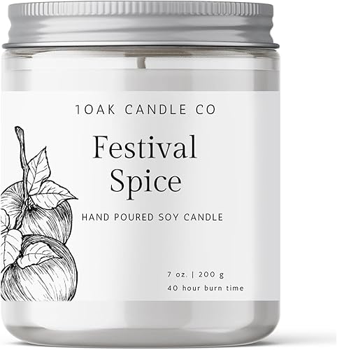 Velas perfumadas de vainilla, regalos de velas para vecinos, regalo de Navidad para vecinos, los mejores regalos de Navidad para vecinos, vela de