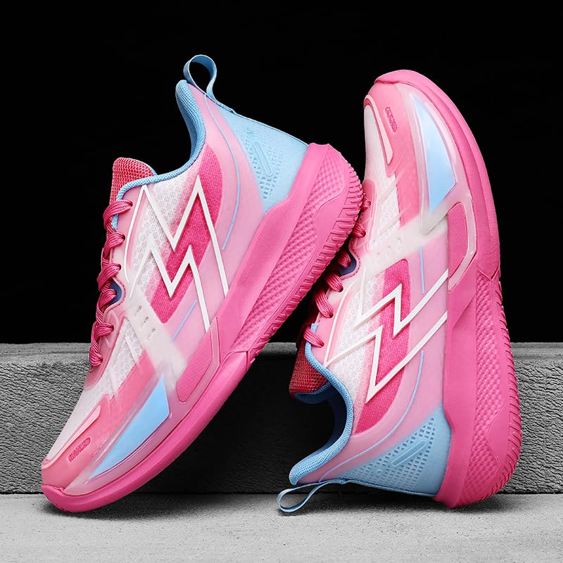 Womens Mens Basketball Shoes High-Top Lightweight Non-Slip Breathable Sneakers Casual Athletic Walking Running Cushioning Workout Shoes for Fitness4