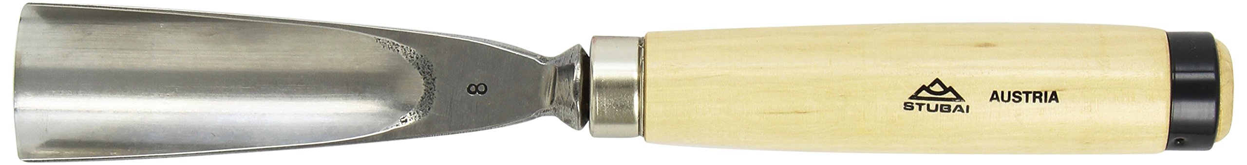 Stubai 550840 Typ 8 Dłuto do rzeźbienia w drewnie, szary/beżowy, 40 mm