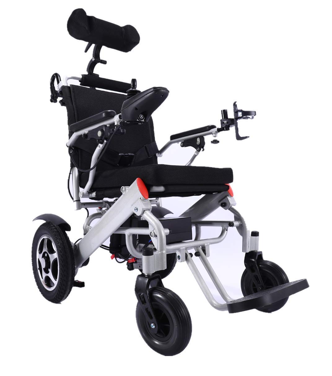 Sedia a rotelle Portatile alla Moda, Pieghevole, con Telaio in Alluminio, Sedia a rotelle per disabili, Adatta per Gli Anziani