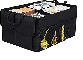 NINESPRING Car Boot Organiser, Boot Bag, Foldable, Large, Multiple Compartments, Car Folding Box, Waterproof Practical Boot Bag, Car Bag Box for Travel, Camping