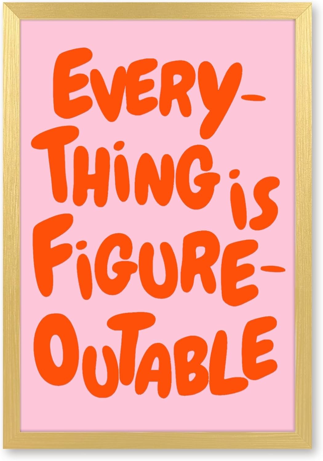 Amazon.com: Pink Motivational Wall Decor Positive Affirmations ...