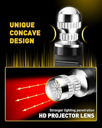 Miniatura 46 de AUXITO Bombilla LED blanca 1157, 400% superbrillante, 2057 2357 7528 BAY15D, bombillas LED para respaldo, señal inversa, intermitente, Blanco