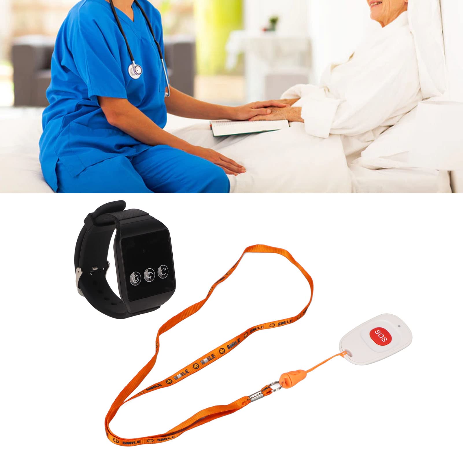 Plyisty Pflege Pager System - SOS Alarm Für Senioren Mit Sender & Empfänger