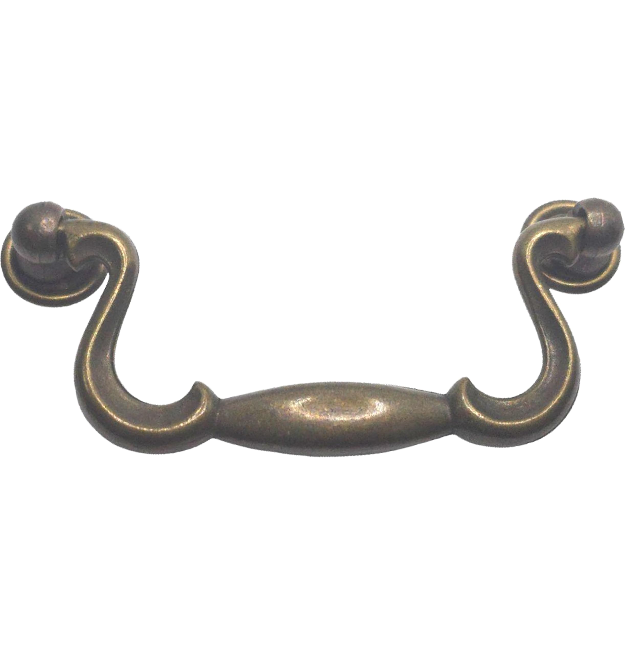 Universal Hardware Bronze Vintage Cabinet Brass Handle Drawer Drop Swan Neck Handles Brass 644-07