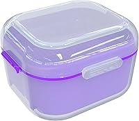 Vista 12 de Caja para prótesis dental ARGOMAX, taza para remojar prótesis dental (no a prueba de fugas), limpieza completa de prótesis dental, retenedores