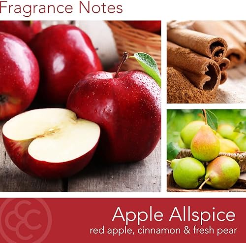 Vista 233 de Colonial Candle Vela perfumada en frasco, cilindros clásicos, brillo navideño, 2 mechas, 19 onzas, morado