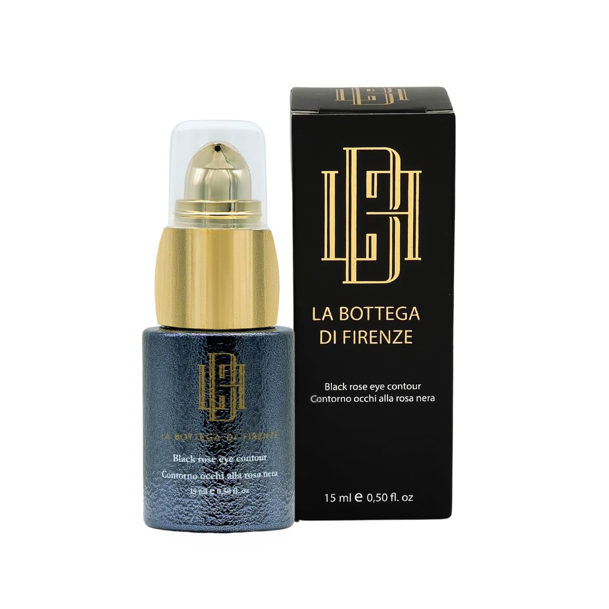 La Bottega di Firenze Contorno Occhi alla Rosa Nera - Crema Idratante e Rigenerante per Contorno Occhi - 15 ml