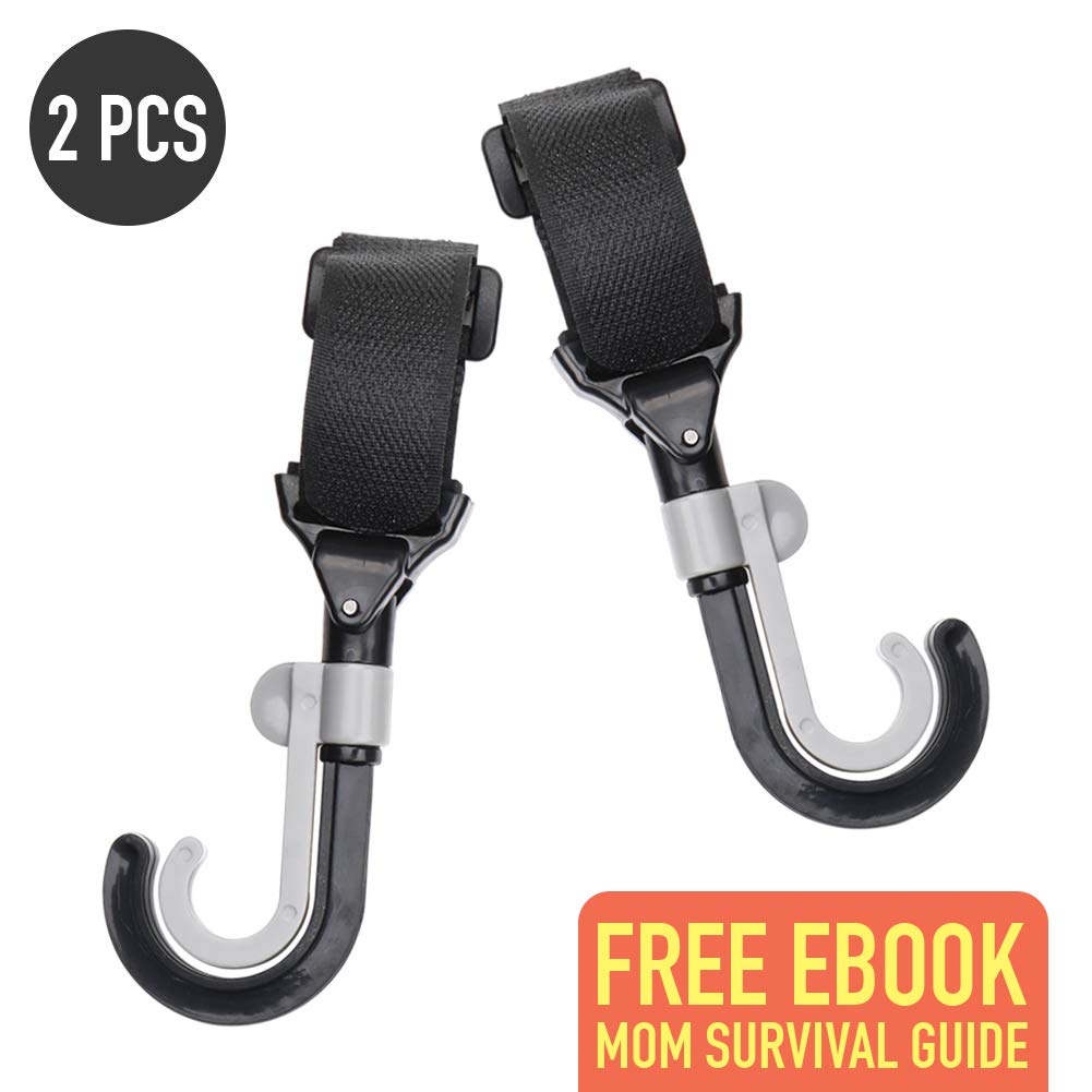 Baby Stroller Hooks, Multi Purpose Stroller Hook for Diaper