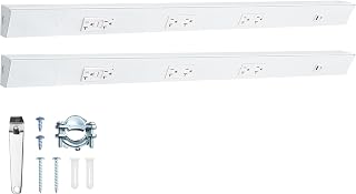 SURAIELEC 2-Pack 36 in Under Cabinet Outlet Strip, GFCI, Aluminum Housing