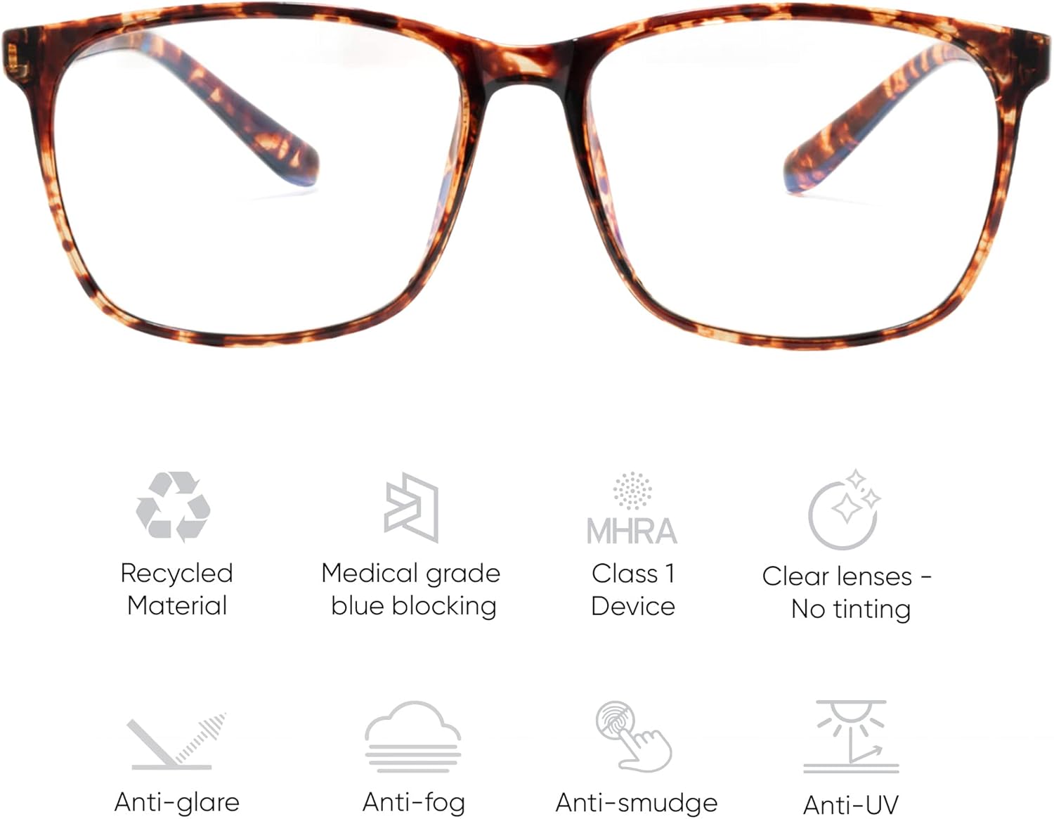 Ocushield Anti Blue Light Glasses for Women Men Teens Kids - Various Styles and Colors (Parker, Tortoise)