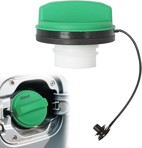 Miniatura 24 de Tapa de gasolina OEM# GT347,20962524 Amarillo E85 Flex Fuel Tapa de llenado del tanque de combustible de repuesto Compatible con GMC Chevrolet