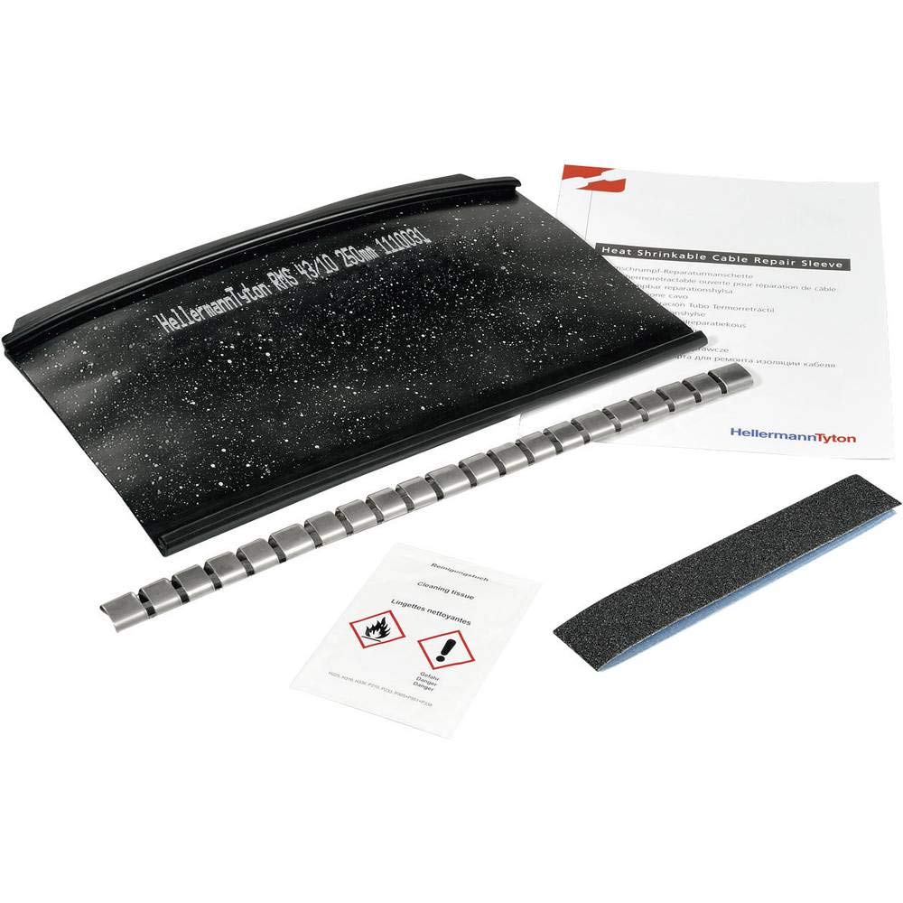 HELLERMANN Insulation Heat Shrink Sleeve - RMS 43 - 10, 500 mm, Schwarz - Image 2