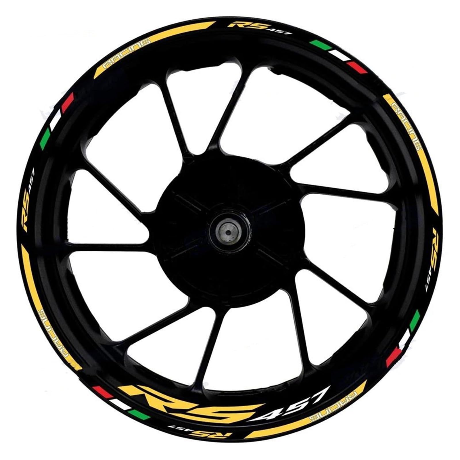 Motorrad-Rad-Aufkleber, Wasserdicht, 43,2 Cm (17 Zoll) Felgenband Für RS457 RS 457(Color16)