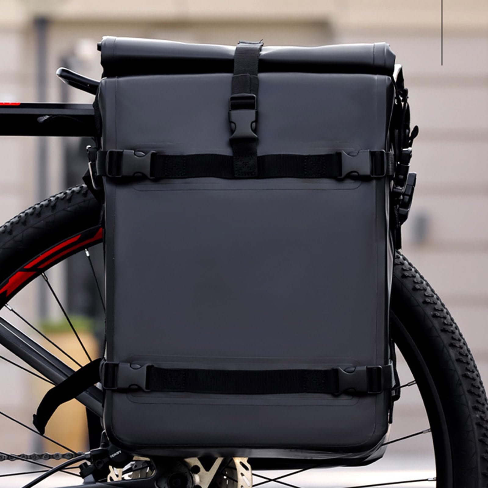 Borsa da manubrio in tessuto resistente Attacca rapidamente la borsa per borse laterali per biciclette capacità per spostamenti quotidiani e ciclismo notturno