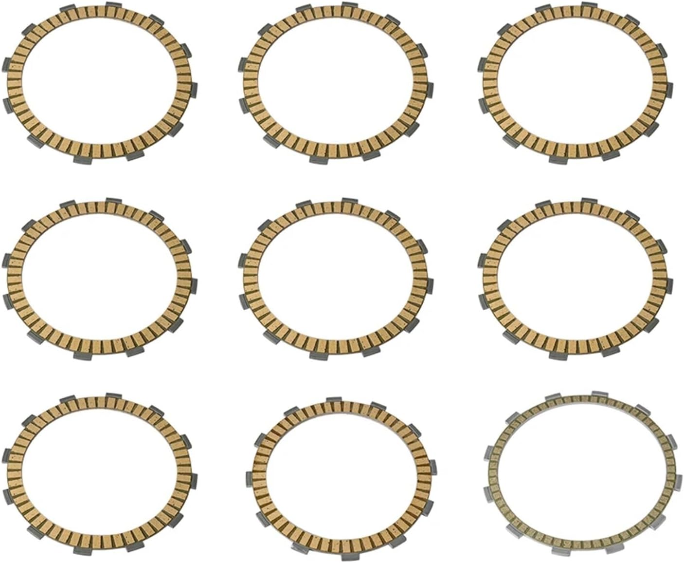 Clutch Friction Disc Plate Kit for SI Boulevard C90, C90T, M90, VL1500, VZ1500 - OEM Replacement 21442-24F00, 21441-24F10, 21441-24F40