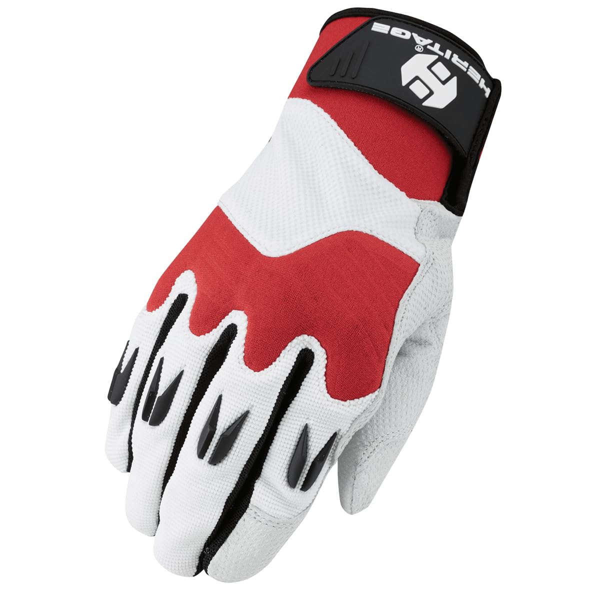 Heritage Performance Gloves, Polo Pro Glove, Size 11, White/Red
