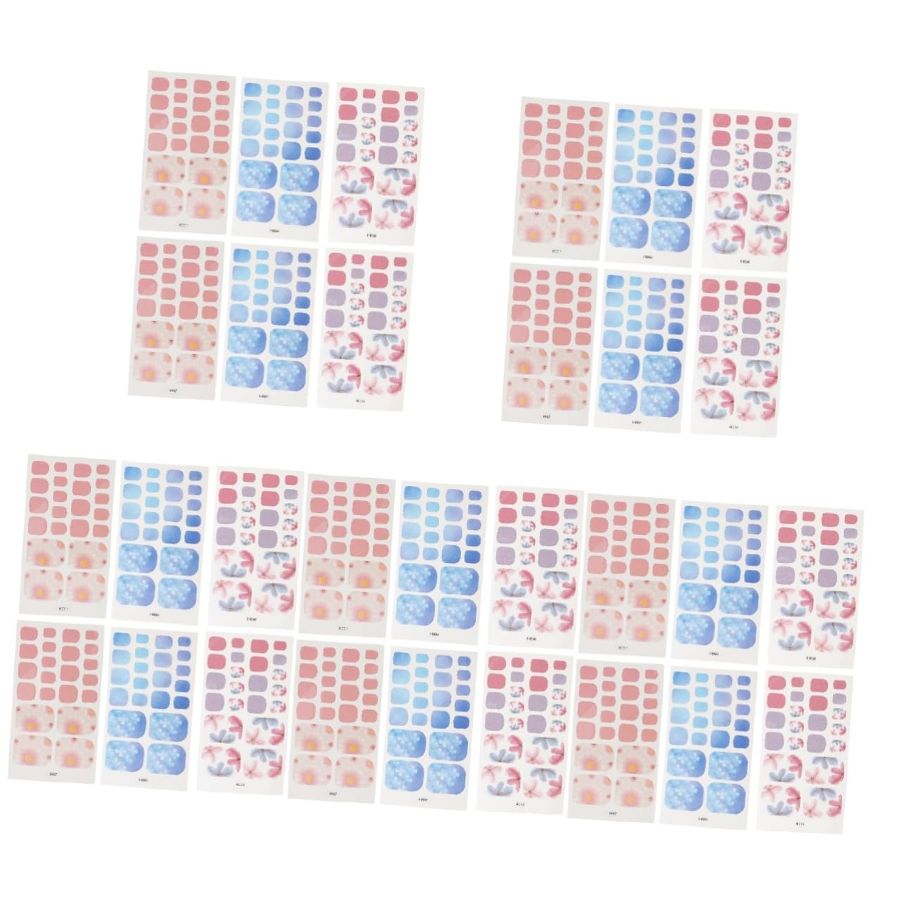 PACKOVE 5 Set Adesivi Per Unghie Dei Impermeabili Decorazioni Per Manicure Te Nail Art Stickers Per Donne E Ragazze Facili Applicare E Rimuovere 6 Fogli*5