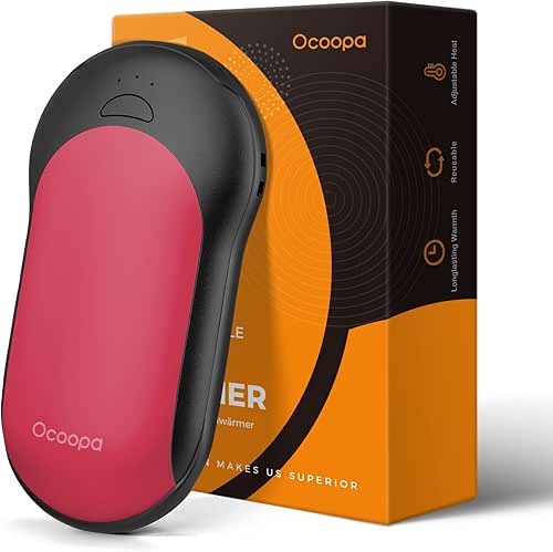 OCOOPA Rechargeable Hand Warmer 10000mAh,Portable Electric Hand Heater,Up to 15