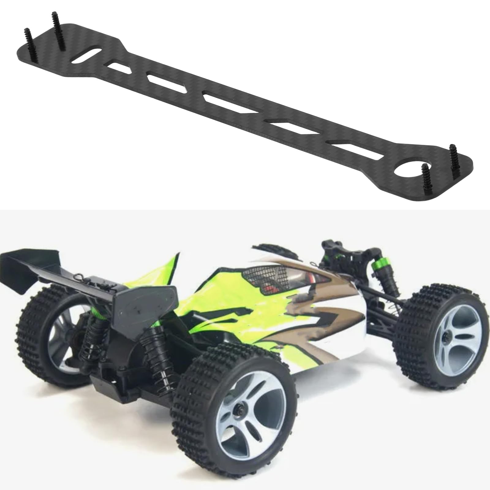 OTOTEC Carbon Fibre Top Deck Compatible with TA-MIYA TT02 and TT02D - Image 3