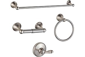 BGL Bathroom Hardware Set: Expandable Towel Bar