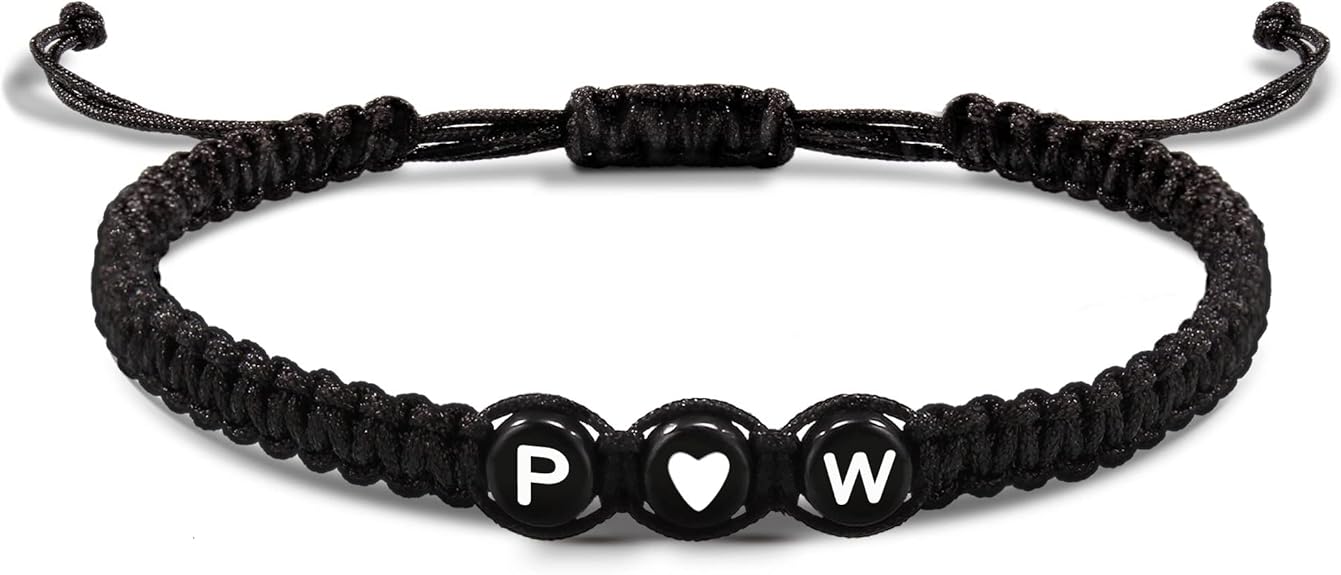 Initial Bracelets for Women Men's Bracelets Gifts for Girlfriend Boyfriend Letter Bracelets I Love You Gifts for Her Him Best Friend Birthday Gift Christmas Jewelry