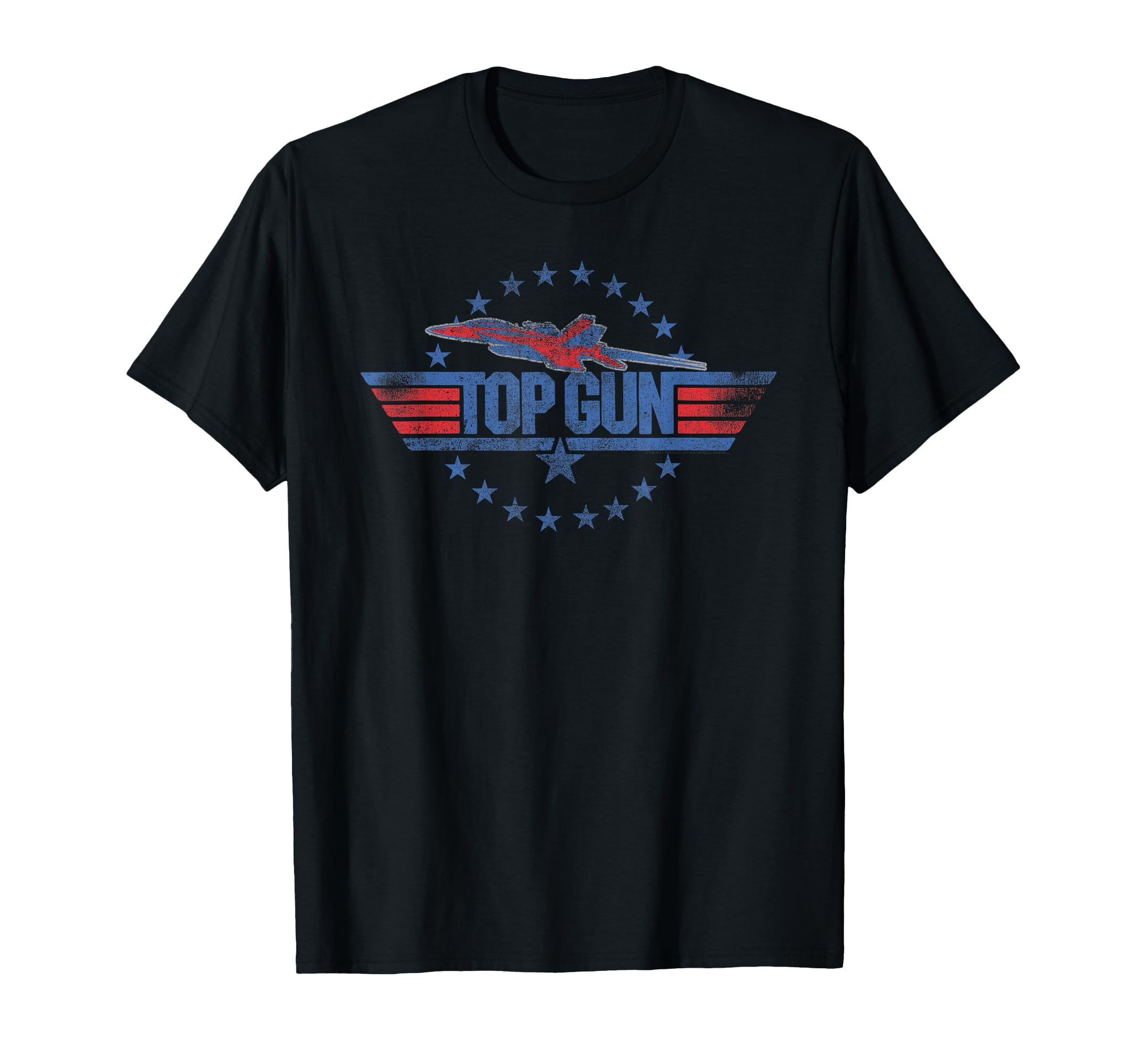 Red and Blue Logo Action Movie T-Shirt