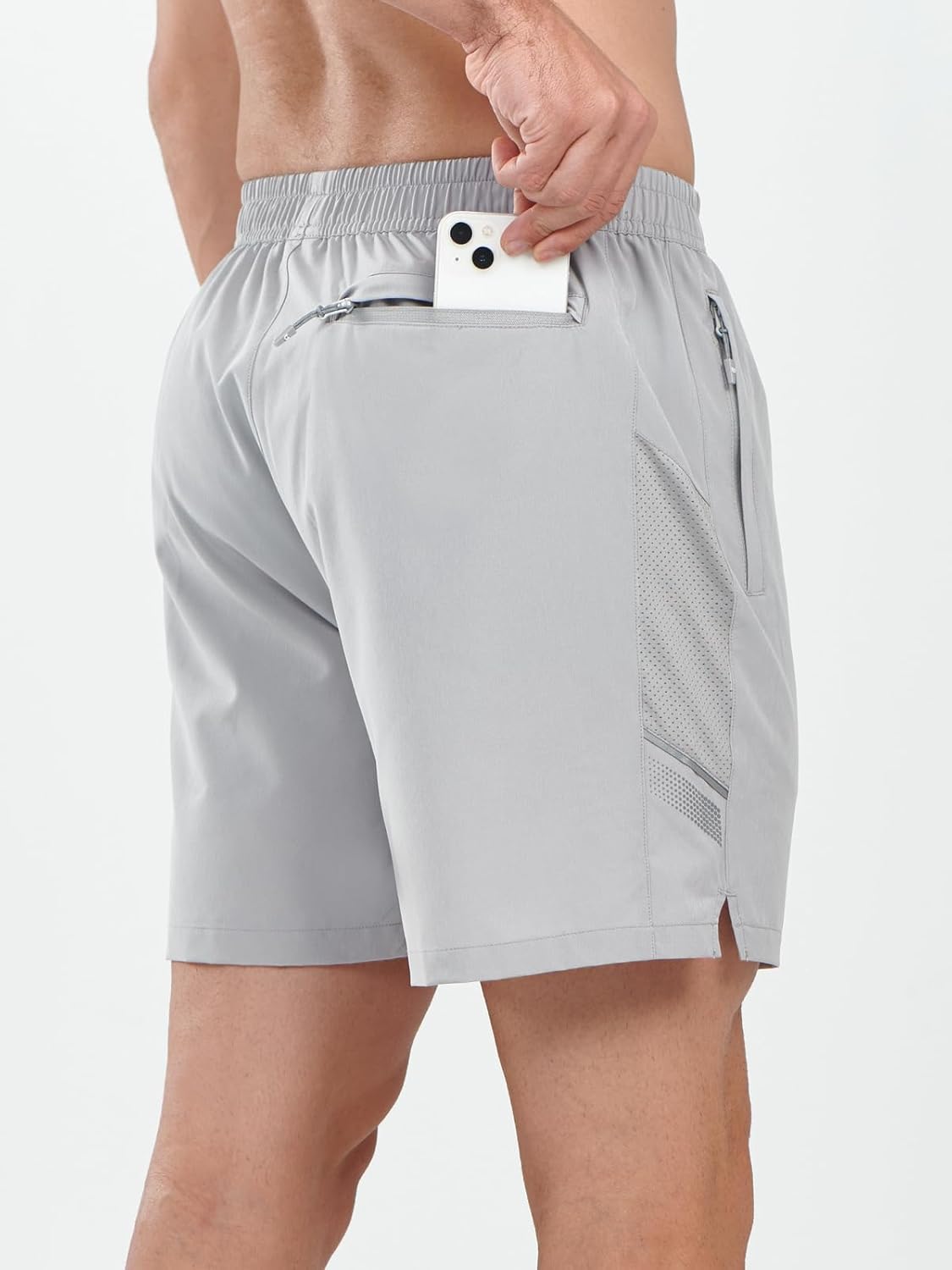 NORTHYARD Men's Athletic Running Shorts 5" Quick Dry Lightweight with Zip Pockets Gym Workout Active - Image 2