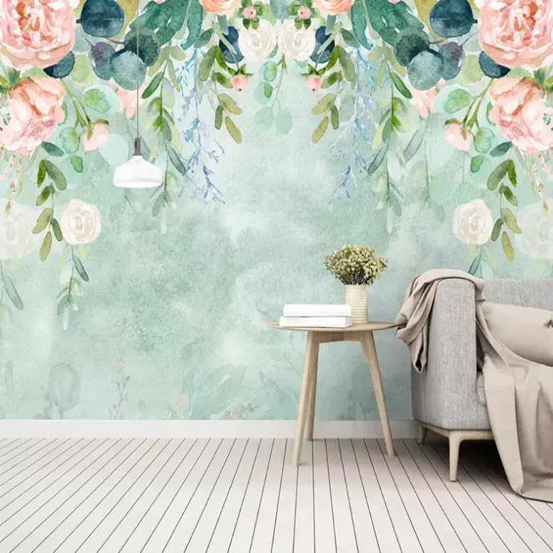 Papier peint feuilles modernes 3D déco murale salon et chambre 150x105