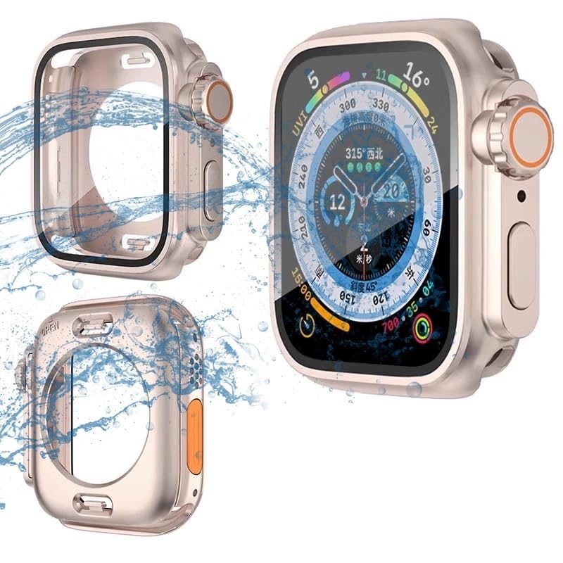 Coque Apple Watch étanche antichoc en polycarbonate rigide rose