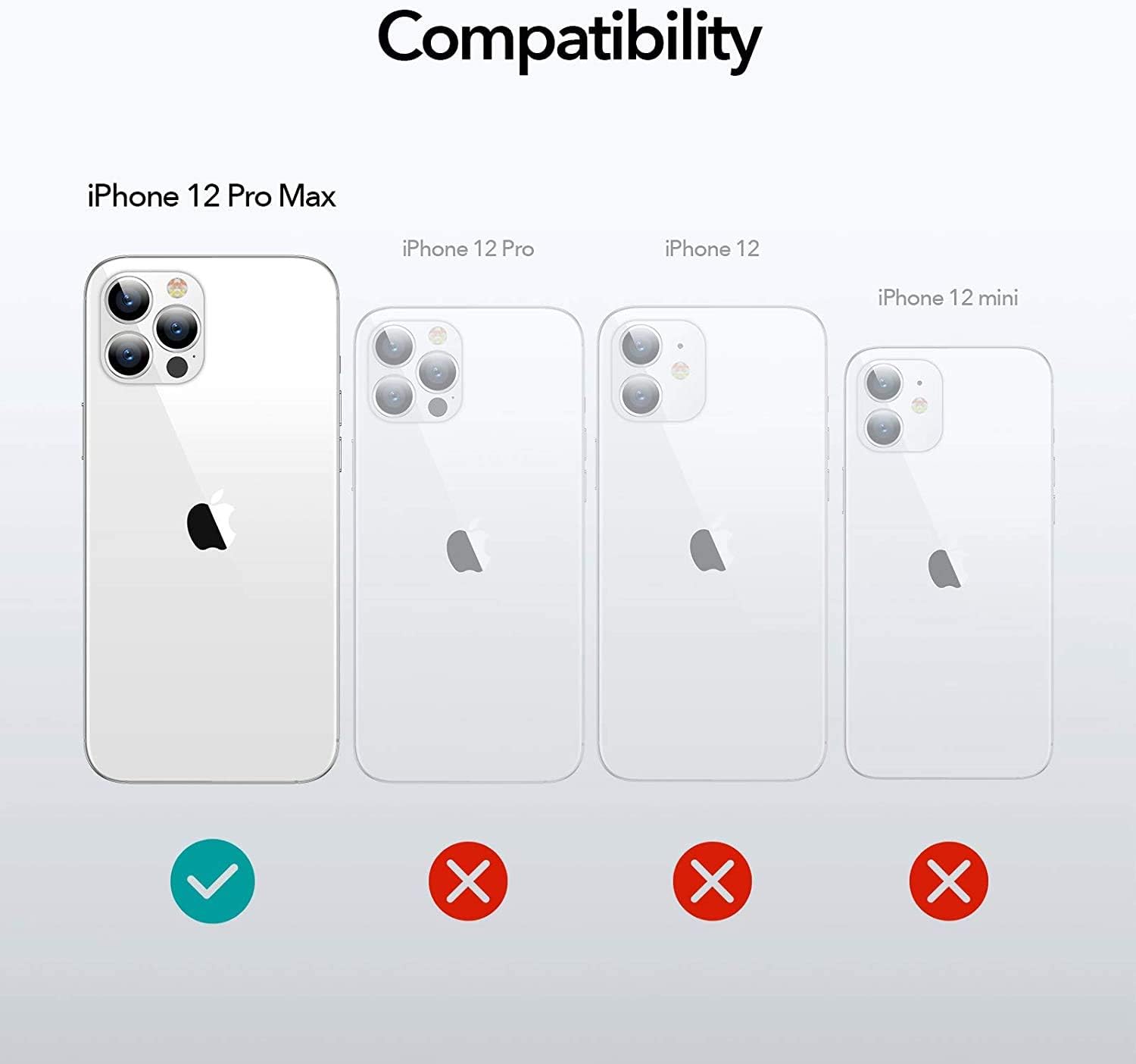 Cantis Compatible with iPhone 12 Pro Max Case 6.7 Inch 2020, TPU Bumper +Transparent Clear Glitter Bling Hard PC Back Panel Anti-Scratch, Clear Glitter