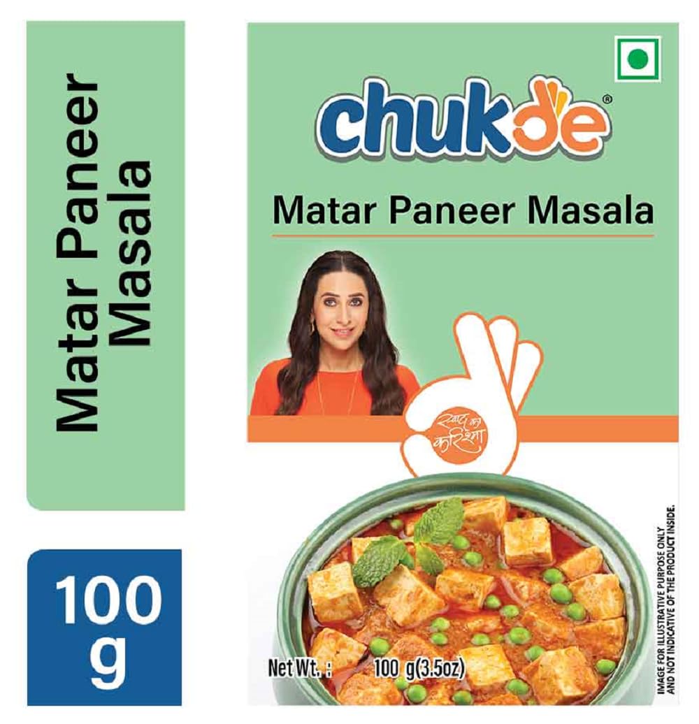 Chukde - Matar Paneer Masala - Traditional Indian Recipe - Flavorful & Aromatic Spice Mix - Perfect Seasoning for Delicious Indian Dishes - 100 Gm - Pack Of 3 - Image 3 thumbnail