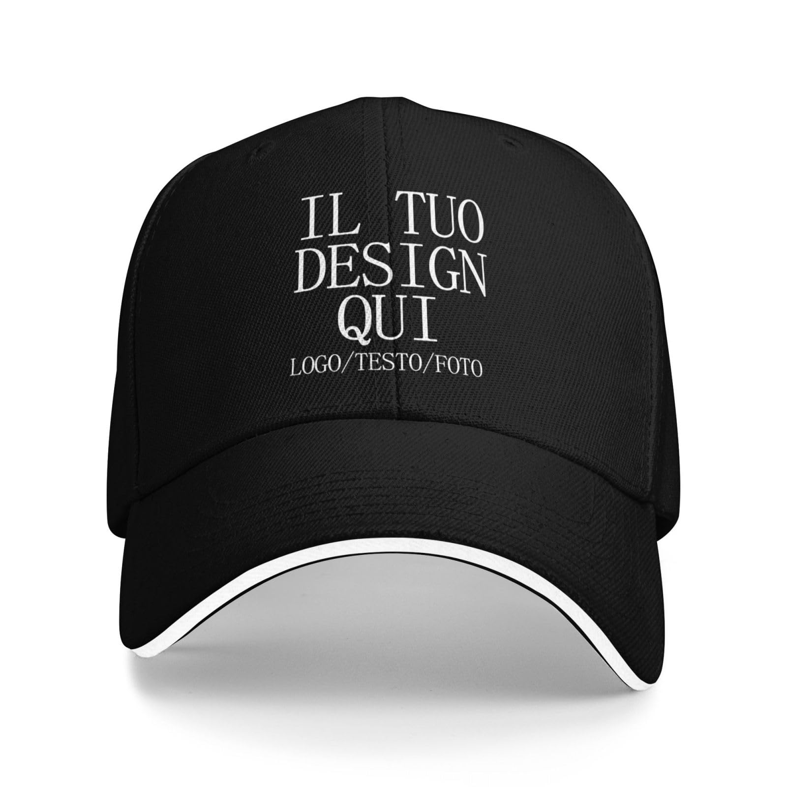 Ordine all’Ingrosso di Cappello Personalizzati da Uomo Donna, Cappello Baseball Personalizzato con Logo, Text/Foto, Cappello Baseball e Cappello Trucker, Regalo Personalizzato,Pasqua,Natale