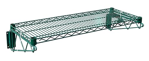 Premium Epoxy Green Wire Wall Shelf – NSF Certified |