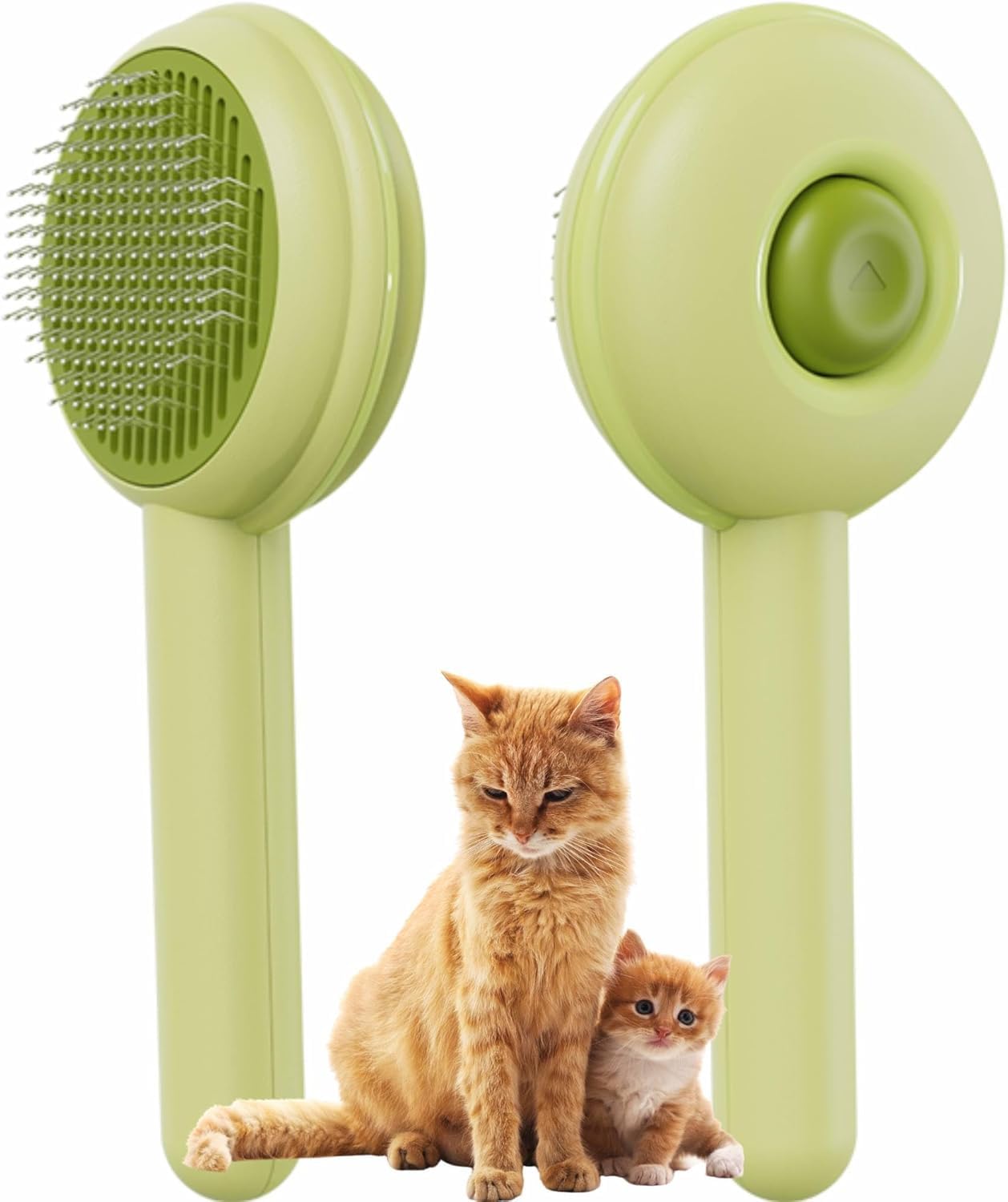 FurGroom Deshedding Tool for Dogs and Cats-Reduces Shedding by Up to 95% in Less Than 10 Minutes—best Choice for Grooming and Deshedding Your Lovely Pets. Dog Cat Horse Rabbit Brush (GREEN, L) — image 1