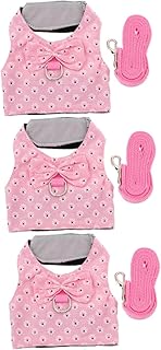 Abaodam 3 Peças Roupas De Coelho Arnês E Trela Para Coelhos Colete De Coelho Arnês Arnês De Coelho Arnês De Coelho E Arnês Trela De Coelho Arnês De Coelho Trela Furão Dedicado Hamster