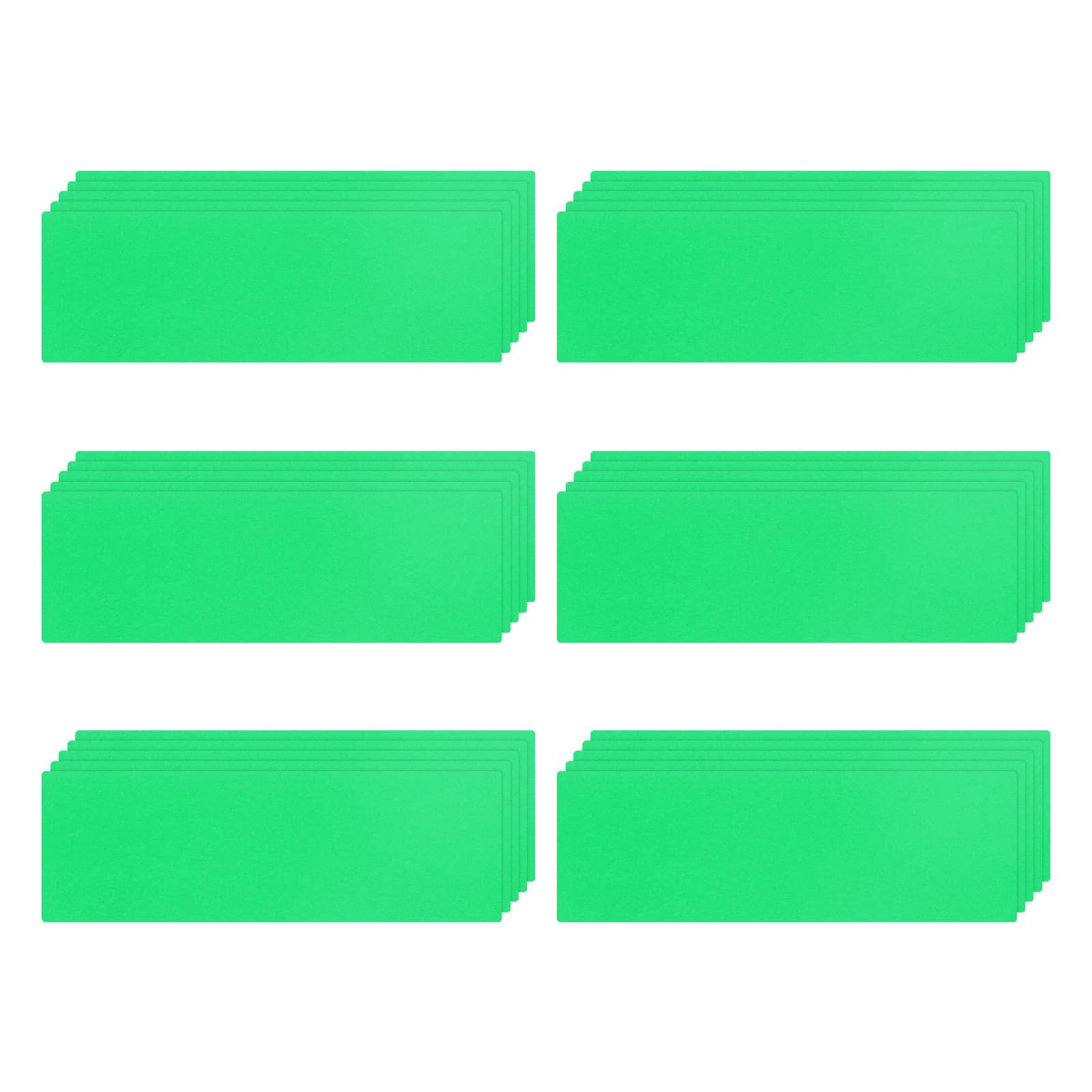 MECCANIXITY 60 Pcs Dry Erase Magnetic Labels Colorful Strips 3" x 1" Writable Light Green Name Tags Sticker for Craft Whiteboard Fridge Locker Home
