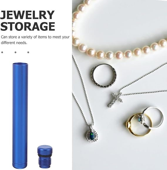 Metal Tube Container, Portable Metal Tube Container, Pill Case