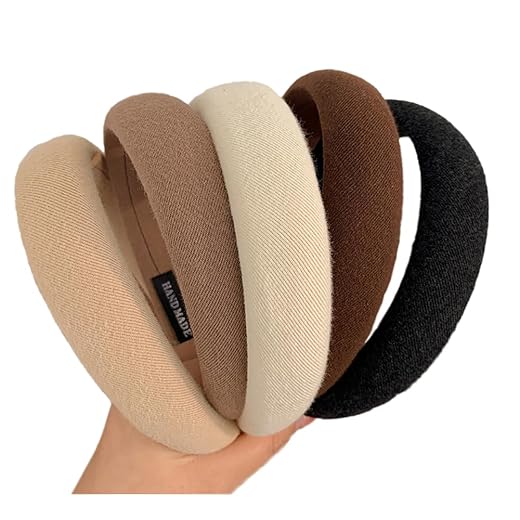 5pcs Wide Headbands for Women Non Slip - 1.2 Inch Thick Headbands for Women’s Hair