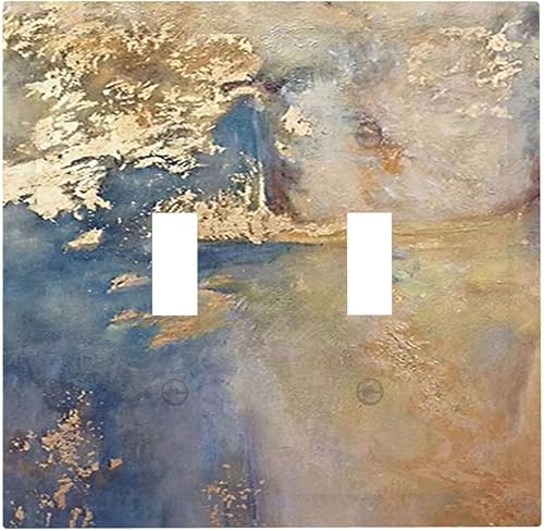 Miniatura 15 de Placa de pared de tortugas marinas, hierba oceánica, medusas, peces y algas marinas, placa de pared de doble palanca, cubierta de interruptor de luz