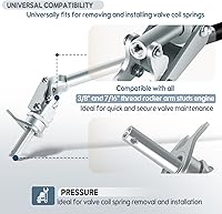 Vista 3 de 66784 Herramienta de compresor de resorte de válvula para pernos basculantes de 3/8 pulgadas y 7/16 pulgadas, herramienta de extracción de resorte