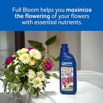 Chrysal Full Bloom Liquid Flower Food - Clear, Concentrated for Flower Arrangements & Bouquets - Mix with Water - Ideal Florist Supplies & at-Home Use - 500mL Bottle (500ml) (2 Pack)