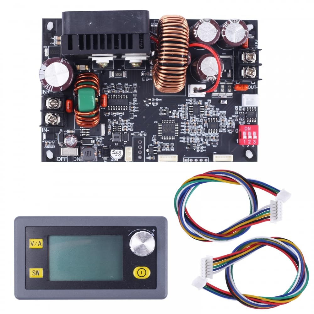 Convertitore Buck,DC XY-6020L Scheda Potenza Regolabile CNC 20A 1200W Modulo di Alimentazione Step Down per Test del Circuito di Ricarica della Batteria al Litio