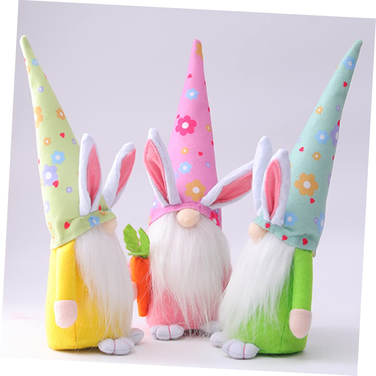 MAGICLULU 2 Sätze Osterpuppe Wiedergeborene Puppe Plüsch Zwerge Häschen Zeug Hasenpuppe Büro Dekoration Ostern Gnom Puppe Kaninchenzwerg-puppenverzierung Acryl 3 Stück * 2