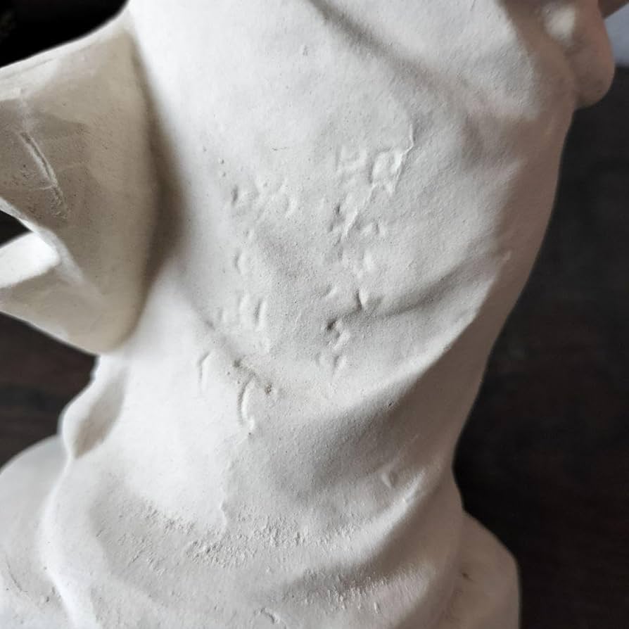 寺畑助之丞作　石膏彫刻 　母子像　置物　共箱　N　5813C 寺畑助之丞作 石膏彫刻 母子像 置物 共箱 N 5813C - メルカリ