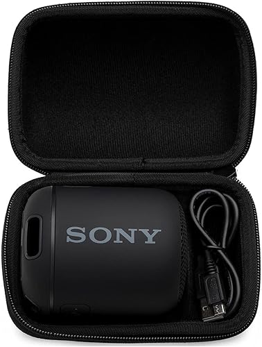 Miniatura 8 de Sony SRS-XB100 Altavoz de viaje ligero portátil inalámbrico Bluetooth (gris) con paquete de estuche de viaje (2 artículos)