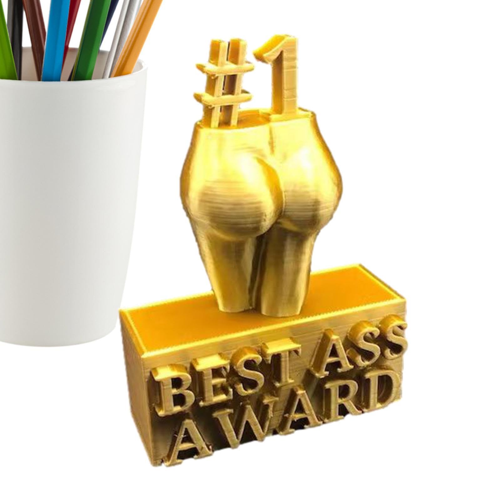 Miglior Ass Award, Per Il Miglior Culo, Scultura Mano Arredamento Trofei Ornamento, Miglior Asso Dorato Resina Trofei, Decorazioni Da Scrivania Resina